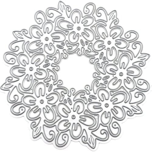 Puzzle Round Lace Carbon Steel Cutting Dies DIY Scrapbooking Photo Album Embossing Paper Cards Making Stencil Decorative Cards