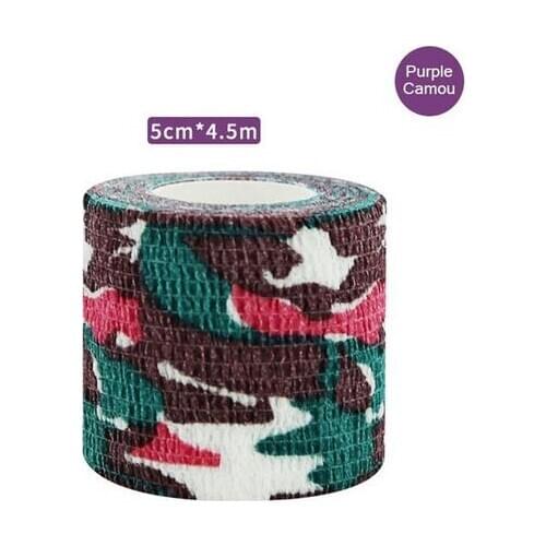 Camouflage self-adhesive bandage Self-adhesive elastic finger bandage Outdoor sports ankle protection camouflage elastic bandage