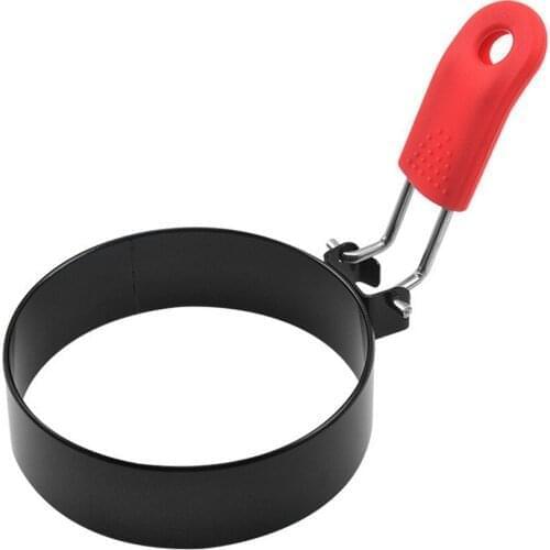 Stainless Steel Omelette Ring Iron Spray Non-stick Round Omelette Set Fried Egg Shaper Creative Mold Kitchen Accessories