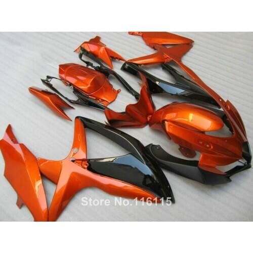 Fairing kit for SUZUKI K8 K9 GSXR 600 700 2008 2009 2010 GSXR600 GSXR750 08 09 10 black copper ABS fairings 62-24