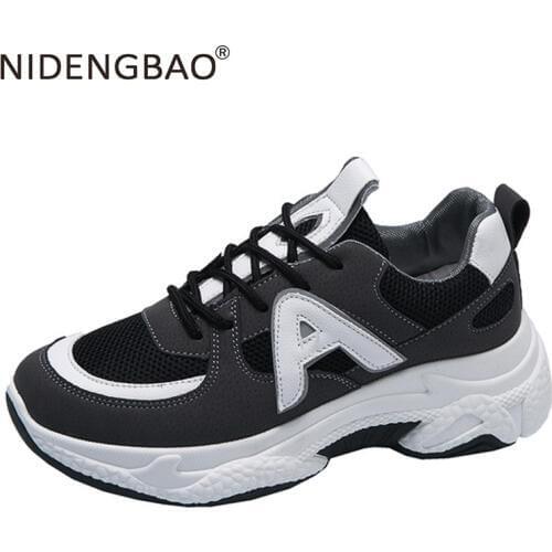 Women Running Shoes Breathable Mesh Outdoor Chunky Sneakers Female Trainers Dad Shoes Ladies Footwear Chaussure Femme