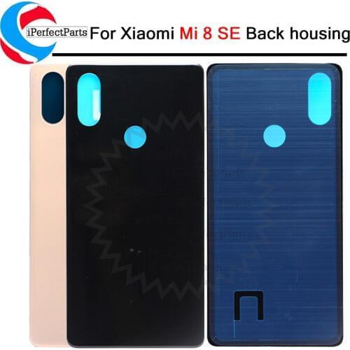 Battery Cover For Xiaomi Mi 8 SE Battery Cover Housing Cases Back Door Rear For mi 8 SE