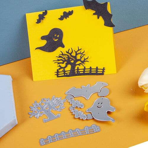 Metal cutting dies halloween ghost bat cut die mold decoration Scrapbook paper craft knife mould blade punch stencils dies