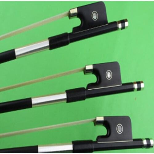 New strong black Carbon fiber cello bow 4/4 professional bow ebony frog free shipping
