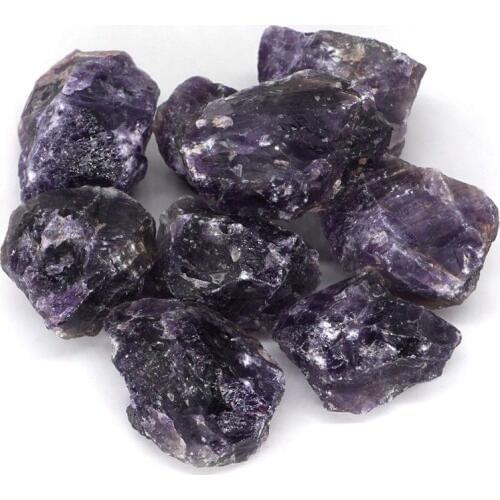 Natural Gemstone Amethyst Crystal Tumbled Energy Stones Reiki Healing Gruff Mineral 200g