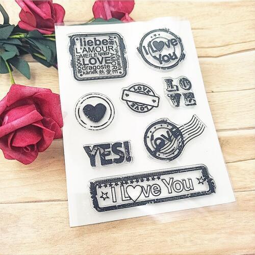 11*16cm Beautiful icon Transparent Clear Stamps / Silicone Seals Roller Stamp for DIY scrapbooking photo album/Card Making