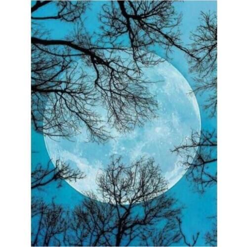 Sale Full Square Drill Forest Light Rhinestone Picture Diamond Painting Embroidery Scenic Cross Stitch Mosaic Gift XN758