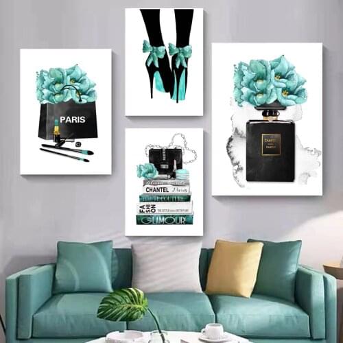 Modern Living Room Background Wall Decoration Painting Beautiful Flower Perfume Mural Bedroom Dining Room Prints