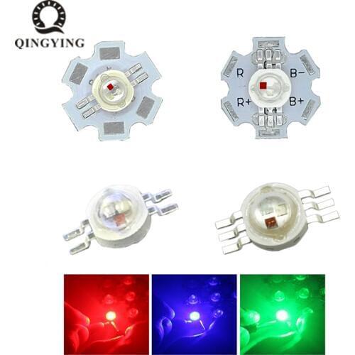 10-100Pcs Real Full Watt 1W 3W High Power LED Lamp Bulb Diodes SMD 2.0-3.6V RGB LED For Spotlight Downlight DIY Beads