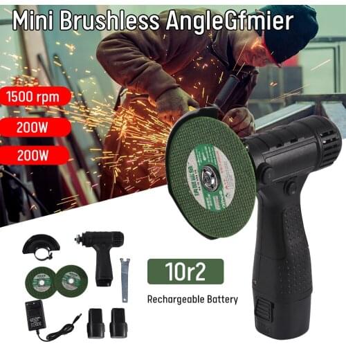 16.8V Mini Cordless Angle Grinder Manual Polishing Cutting Tool Grinding Machine With 1 Battery