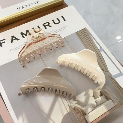 Woman Girls Geometric Transparent Hair Claws Headwear Hairgrip Hair Accessories Hairpins Chic Ornaments Hairclips Bathing Clips