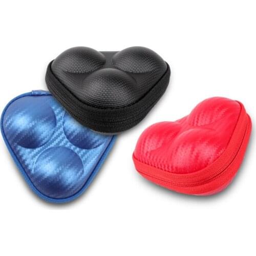 1x Hard Plastic Anti pressure Case Storage Box With Key Chain Portable For Table Tennis Pingpong Balls Random Color
