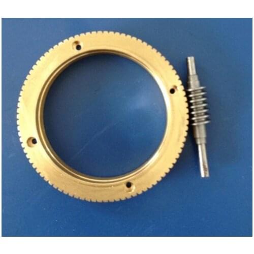1Set Outer Diameter:72mm 0.8M-90T Worm Gear Rod Speed Ratio 1:90
