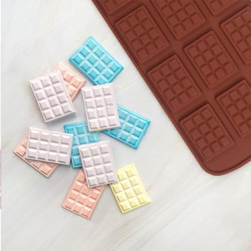 12 Cell Cavity Mini Chocolate Bar Candy Professional Silicone Mould Decor Cake