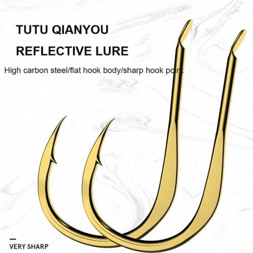 20pcs/lot Fishing Soft Worm Hooks High Carbon Steel Wide Super Lock Fishhooks Lure Softjerk Hooks Fishing Tackle 0.5#-9