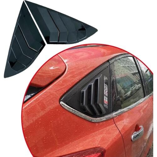 2013 2014 2015 2016 2017 2018 2019 For Ford focus ST RS model atchback Carbon fiber color and black Window Side Louvers Vent