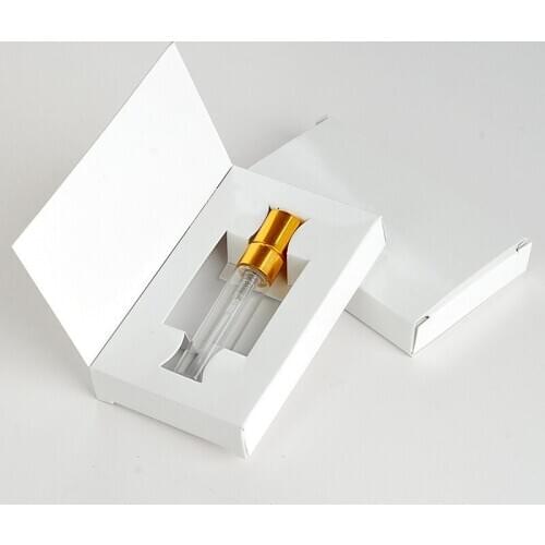 50pcs/lot 5ML 10ml Customizable Paper Boxes package use for 5ml perfume spray bottles only package box