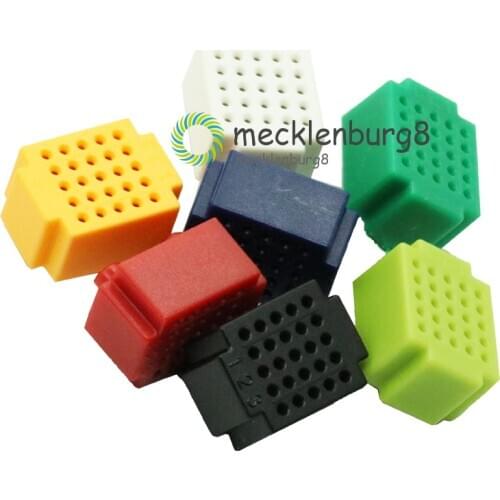 7pcs Mini 25 Points Breadboard Solderless Prototype Tie-point For Arduino