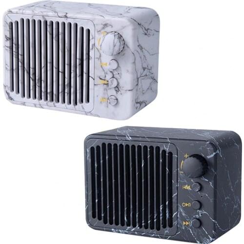 H01 Wireless Sound Box High Fidelity Long Standby Time Mini Bluetooth-compatible5.0 Marbling Speaker for Listening to Music