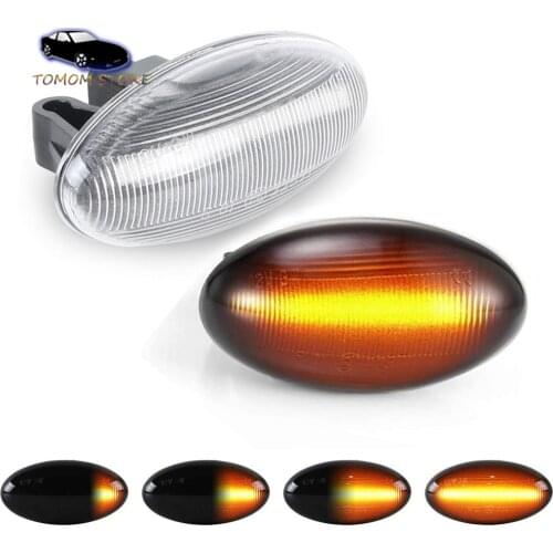 For Citroen Xsara Picasso Berlingo Jumpy C1 C2 C3 C5 C6 Peugeot 107 1007 206 207 407 607 Partner LED Side Marker Dynamic Light