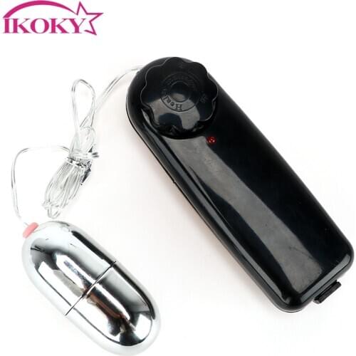 IKOKY Vibrating Egg Faloimitator G-Spot Massager Adult Product Adjustable Speed Sex Toys for Woman Female Bullet Vibrator