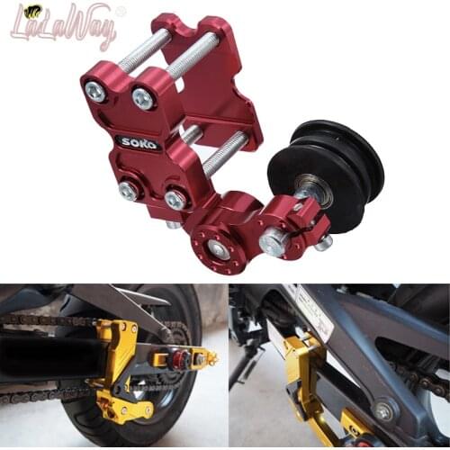 Chain Adjuster Tool for Square Tube 3.5cm*5cm, Bolt On Roller Motorcycle Modify Accessories, Motor Chain Protector