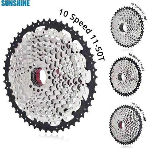 Bicycle Freewheel SUNSHINE mountain bike cassette flywheel 10/20 speed 11-40T 42T 46T 50T Ultralight mtb variable speed Sprocket