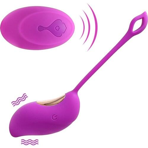Wireless Remote Control USB Rechargeable G-Spot Massager Vibrating Egg Silicone Sex Toys for Women Vaginal Tight Exercise