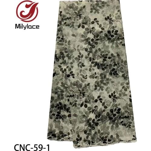 Fashion Cotton Fabric Printed Chiffon Fabric Artificial Silk Scarf Ancient Costume Dress Cloth CNC-59