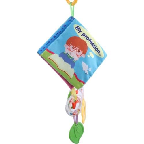 Infant Soft Tactile Rattles Animal Colors Shape Stereo Early Education Bed Book Intelligence Development Toy