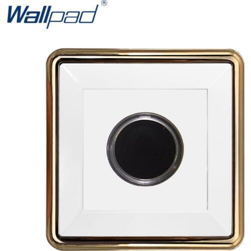 New Arrival Wallpad Touch Time Delay Switch Wall Light Switch Gold Panel 100W