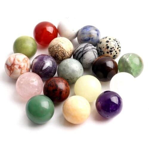 1PC 2cm Natural Mini Amethyst Crystal Balls Agate Spheres Pendant Beads Gemstone Globe Healing Gift DIY Home Decor
