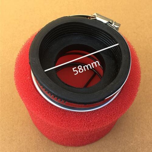 Foam Air Filter Straight 58MM For ATV Quad Dirt Pit Bike Racing Motorcycle Scooter Bike Dirt Pit ATV