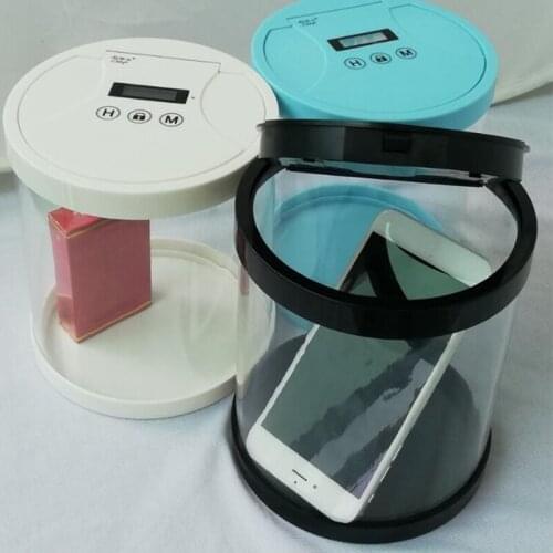 Transparent Timer Lock Container,Multi-function Phone Time Lock Box,Can Prevent Relying on Smart Phones,It is Ideal for Quitting