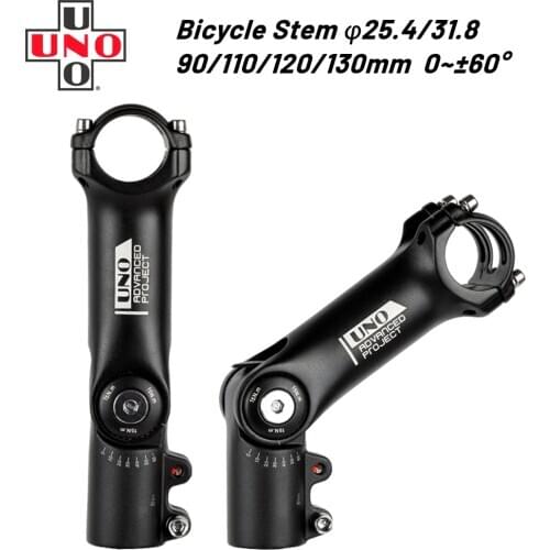 UNO Bicycle Stem Riser Adjustable 90-180 Degree 31.8x90/110mm MTB Stem Road Mountain Bike Stems Part Accessories Stems