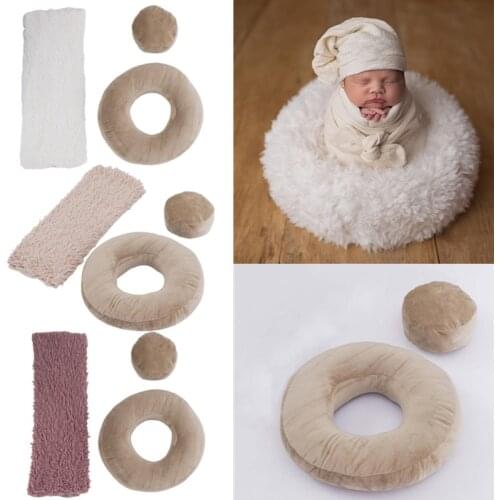 Newborn Photography Props Accessories Seat Cushion Baby Posing Assist Cushion Infant Backdrop Blanket Mat Studio Photo Shooting
