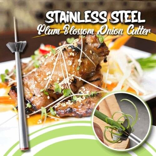 Onion Blossom Cutter Stainless Steel Plum Onion Cutter Vegetable Chili Onion Chopper Shredder Slicer Kitchen Tool