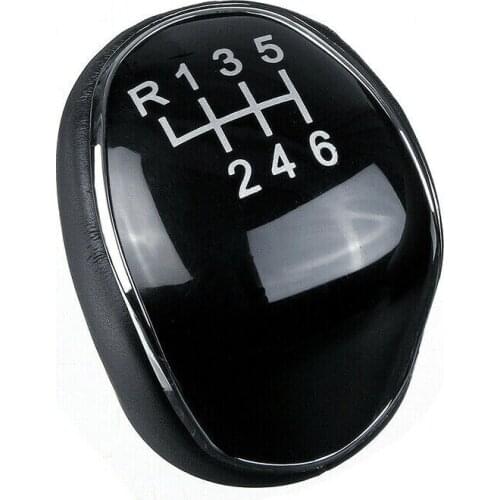 1116 Speed Car Shift Gear Knob Plastic Microfiber1454484Leather Gear Knob Fit For Ford Focus S-Max Mk4 S-Max C-Max Mk2 Trans
