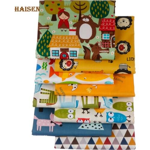 Cartoon Printed Fabric Cotton Twill Cloth For DIY Baby&Kids Apparel Sewing Quilting Bedding Sheet Textile Material By Meter