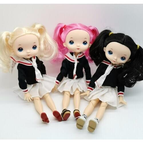 Joint body PVC dolls face can DIY NANaF doll face like holal dolls