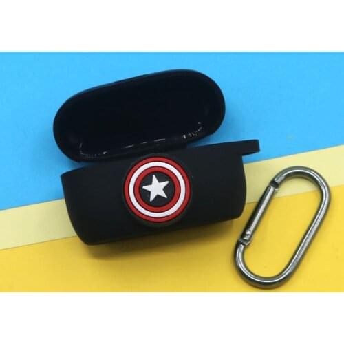 Marvel Silicone Protective Cover Shell Anti-fall Earphone Case For Jabra Elite Active 75t True Wireless Bluetooth Earbuds