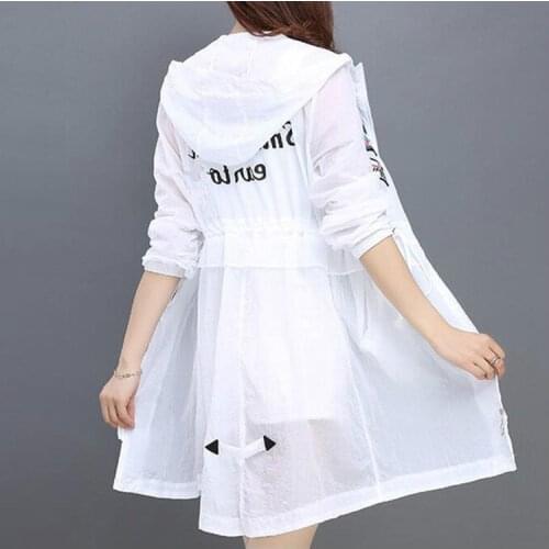 Sun-Proof Clothing Womens UV Protection Summer New 2020 Mid-Length Ultra-Thin Loose Slim BF All-match Jacket Fashion