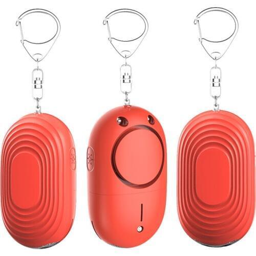 LED flashlight Key chain Panic Button Alarm System with personal alarm Self Defense Alarm for woman children elder
