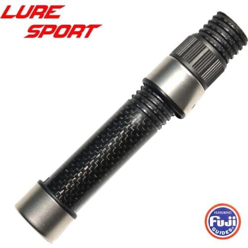 LureSport Carbon TUbe with FUJI DPS18 Nut Reel seat 3K Woven Carbon Tube ID 17mm Rod Building Component Repair DIY Accessory
