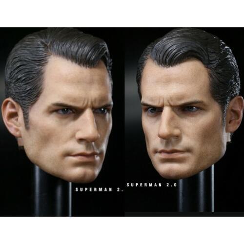 1/6 Male Head Carving Head Model Henry Cavill Head Sculpt Fit 12'' Male Figure Body Model