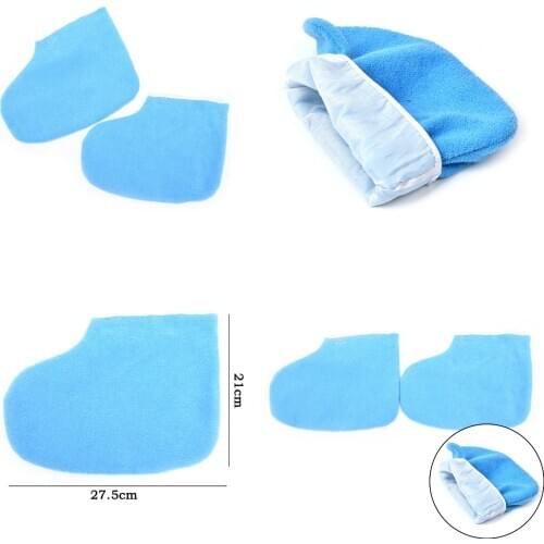 1Pair Mini SPA Pedicure Sock Professional Paraffin Wax Protection Leg Foot Gloves For Warmer Wax Heater Exfoliating Socks