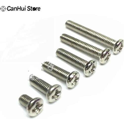 100PCS M3 Series Screw Round Head with Cap M3*5mm M3*8 M3*10 M3*12 M3*16MM M3*20 mm Large Headed Nail M3x 5 8 10 12 16 20 mm Hot