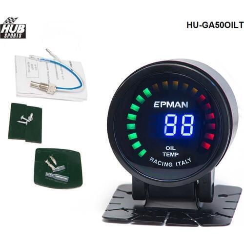 2015 New EPman racing 52mm Smoked LED Digital Oil Temperature Temp Meter with Sensor bracket For Lexus HU-GA50OILT
