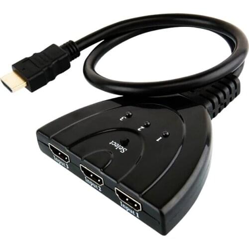 4K*2K 3D Mini 3 Port HDMI-compatible 1.4 Switch 4K Switcher HD Splitter 1080P 3 in 1 out Video Adapter for DVD HDTV Xbox PS3 PS4