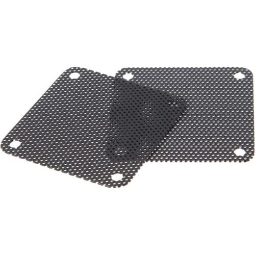 5PCS PVC Fan Dust Filter PC Dustproof Case Cuttable Computer Mesh Cover 40mm Mesh Black